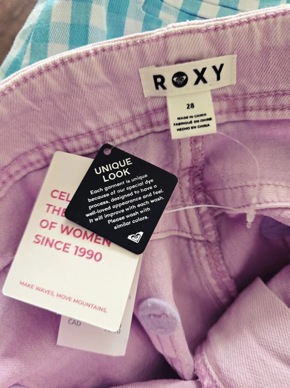 NWT! Roxy Lilac Mid-Rise Denim Shorts
